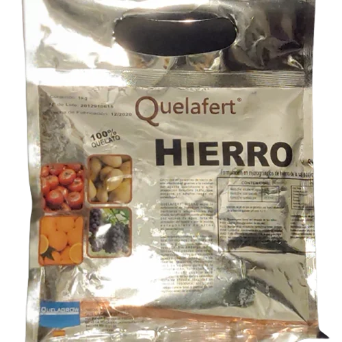 کود آهن 6% با ایزومر اورتو اورتوی 4.8 Quelafert Hierro محصول QuelAgrow اسپانیا بسته بندی 1 و 5 کیلویی