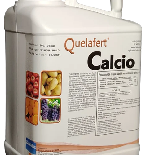 کود حاوی کلسیم Quelafert Calcio محصول QuelAgrow اسپانیا بسته بندی1، 10 و 20 لیتری